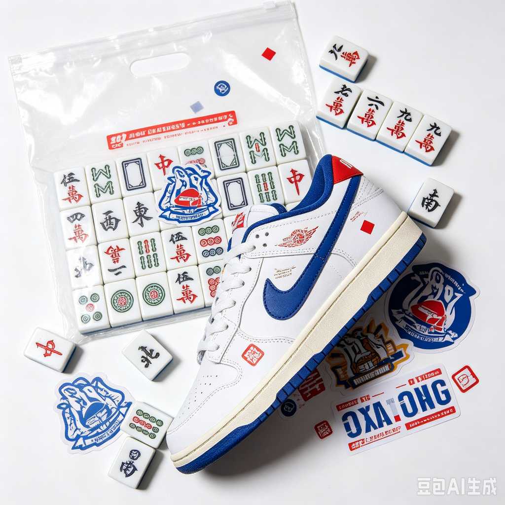 artistic mahjong tiles set