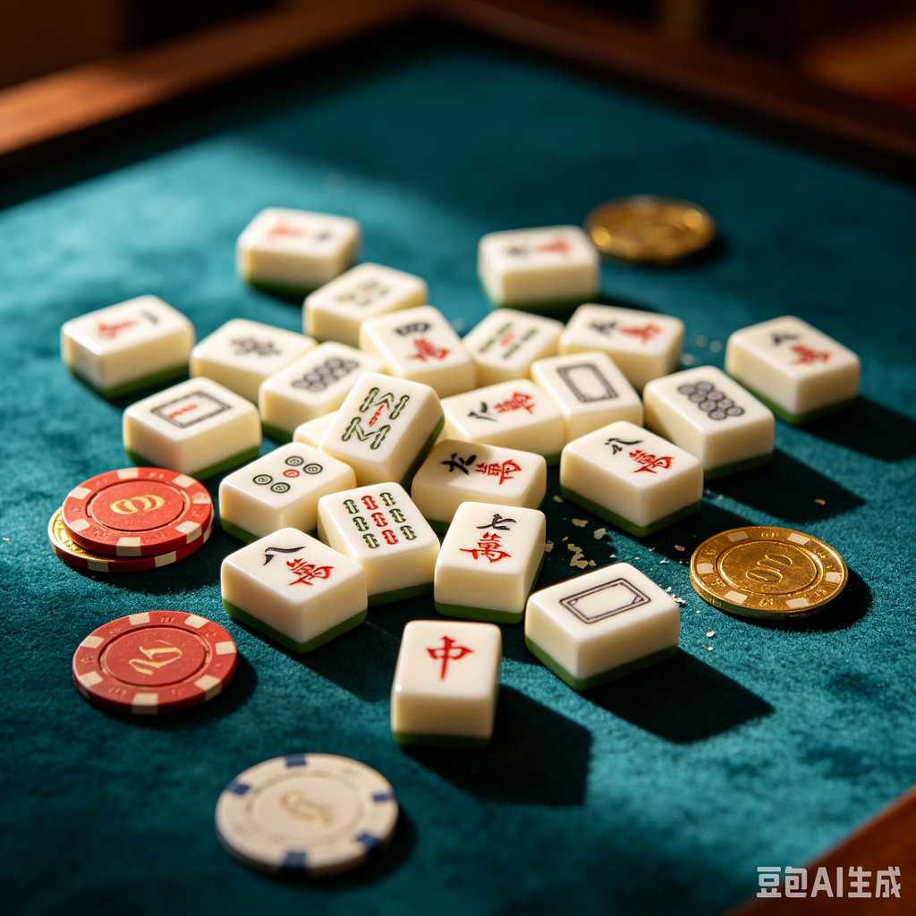 flat print mahjong set